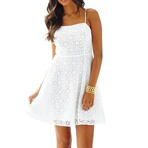White Lily Pulitzer Lace Dress Sz Small